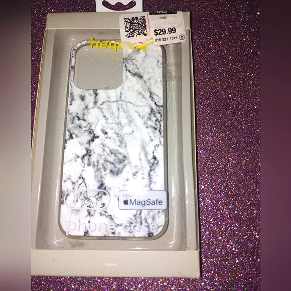 Apple iPhone 13 Pro Phone Case MagSafe Antimicrobial Heyday White Marble - Picture 6 of 6